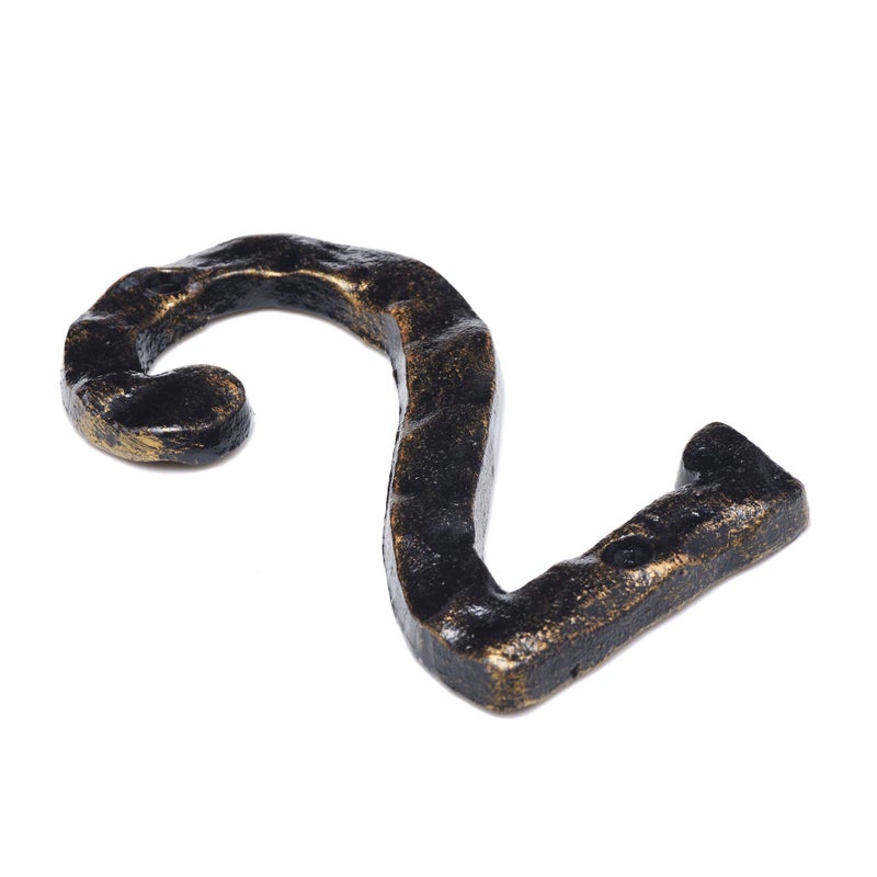 MGTECH House Number 2, 5.5 Inch Rustic Cast Iron Address Numbers, Bronze - Image 2